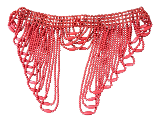 African Coral Beads Blouse Jewelry