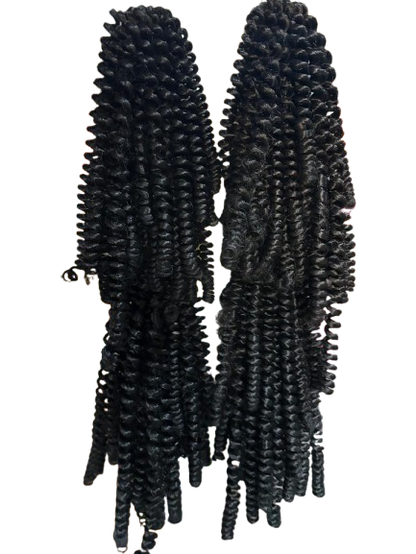 Darling Passion Twist Synthetic Crochet 30"  280g - Black