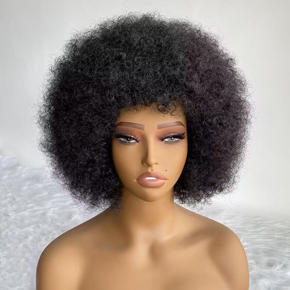Look Natural Afro Kinky Synthetic Wig - Black