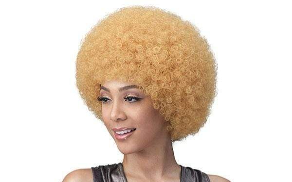Look Natural Afro Kinky Synthetic Wig - Gold