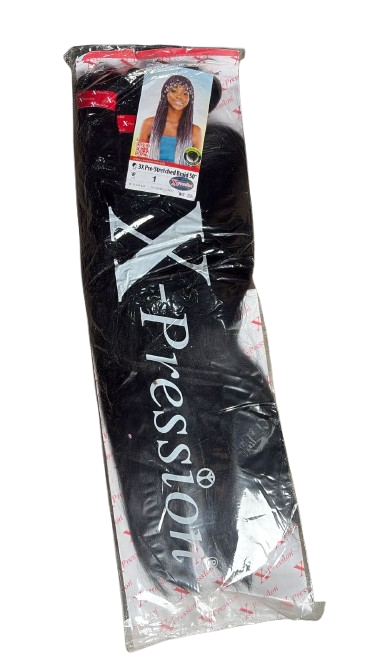 Xpression 3x pre stretched braid 3 Bundles 50" 240g Black