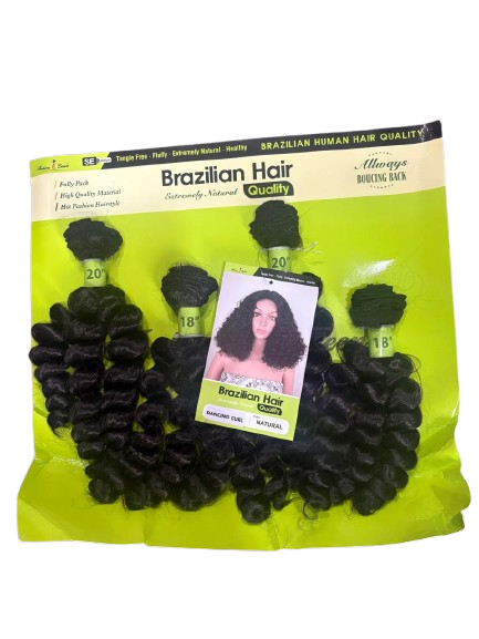Brazilian Hair Extremely Soft Natural Quality Bouncing Curl Synthetic Weave 18' 20'