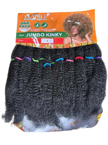 Noble Afro Kinky Bulk Braid Jumbo Pack Black