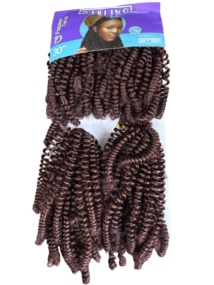Darling Passion Twist Synthetic Crochet 30" 240g Double Pack - Color 33