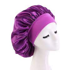 New Fashion Women Satin Night Cap Sleep Hair Bonnet - Big Size